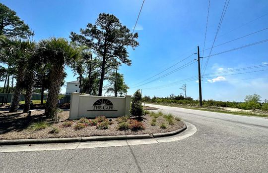 The Cape - Entrance Sign