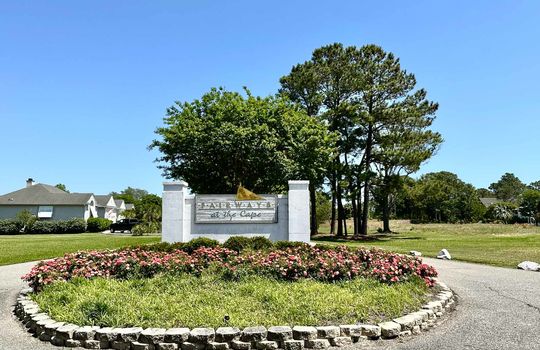 Fairways at the Cape - Entrance Sign