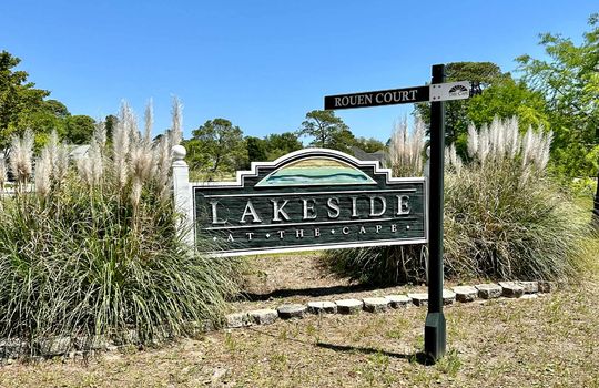 The Cape - Entrance Sign