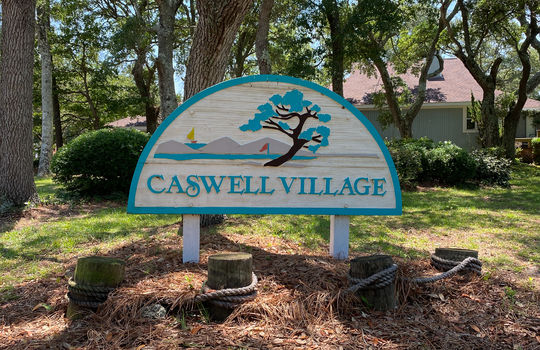 Caswell Village in Caswell Dunes - Entrance Sign