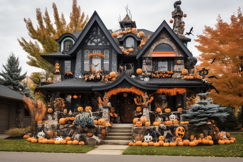 An Over-the-Top Halloween House