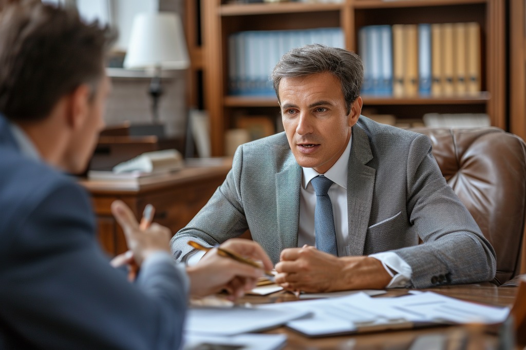 Lawyer Speaking with a Home Seller