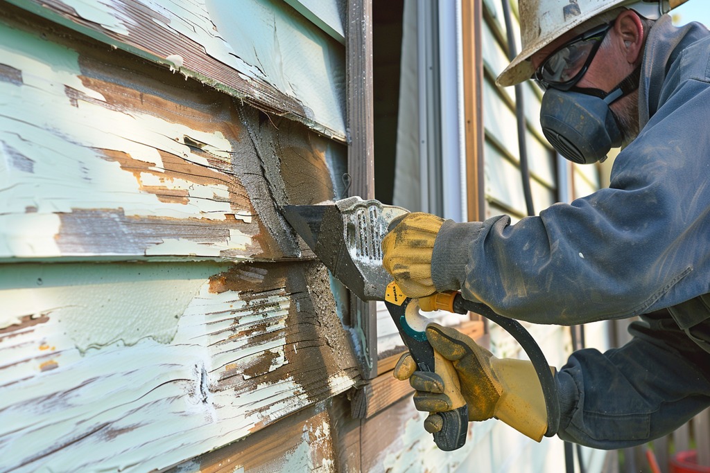 A Professional Removing Lead Paint