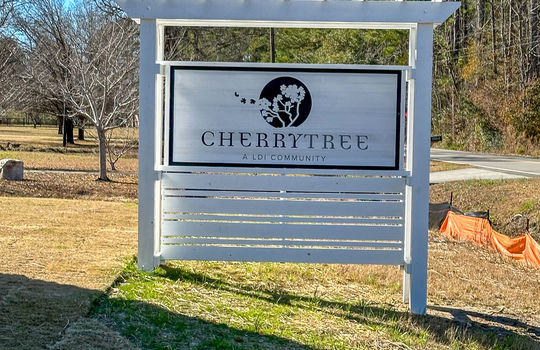 Cherry Tree - Entrance Sign