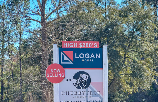 Cherry Tree - Logan Homes Sign