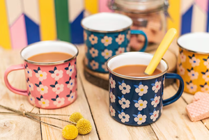 EnamelHappy - Enamel Flower Mug Set