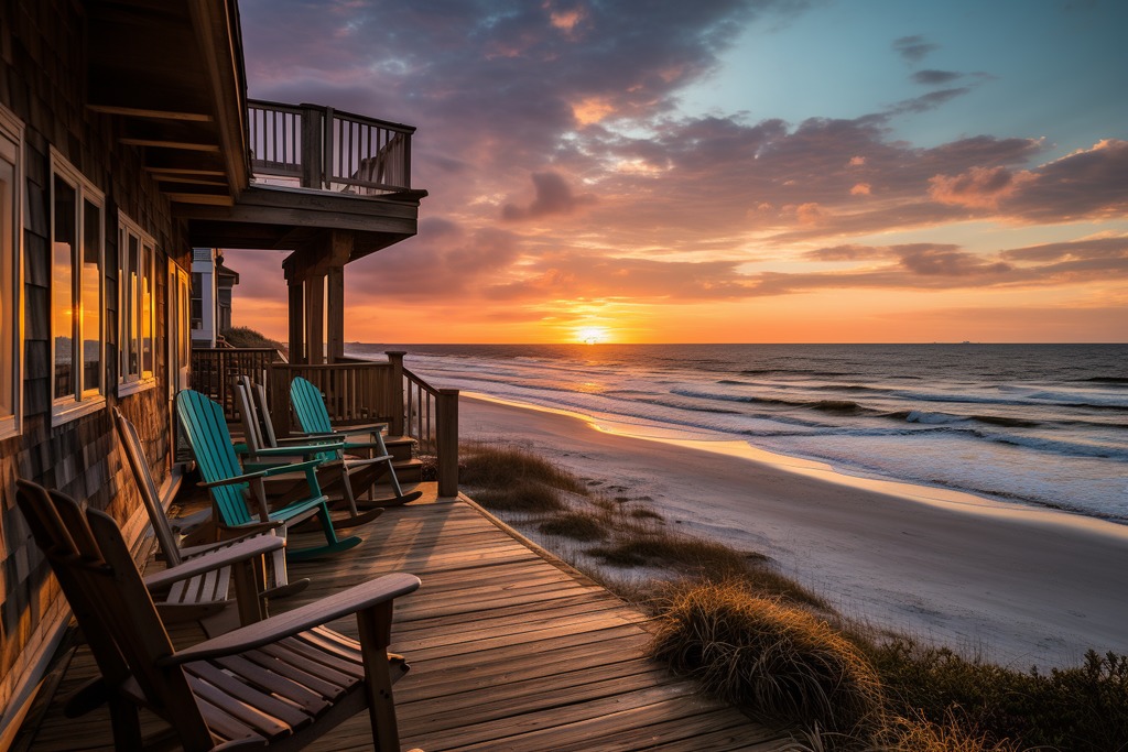 View of Sunrise from North Carolina Beach Home