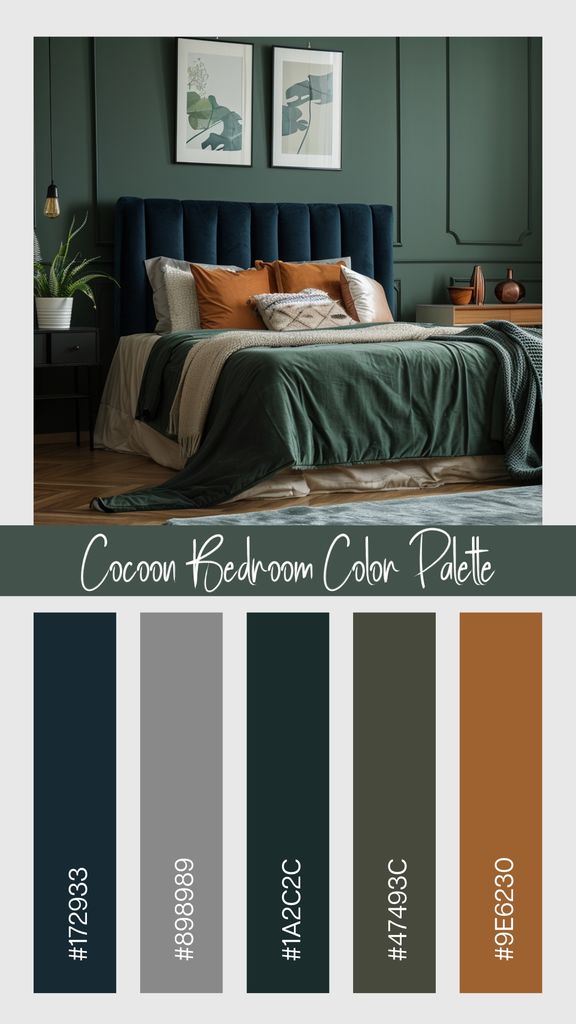 Cocoon Bedroom Color Palette