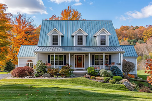 Cape Cod Home with Metal Roof