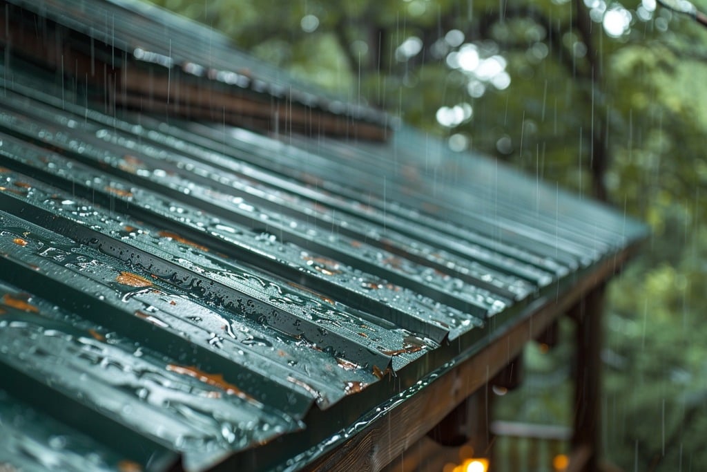 Rain Falling on a Metal Roof
