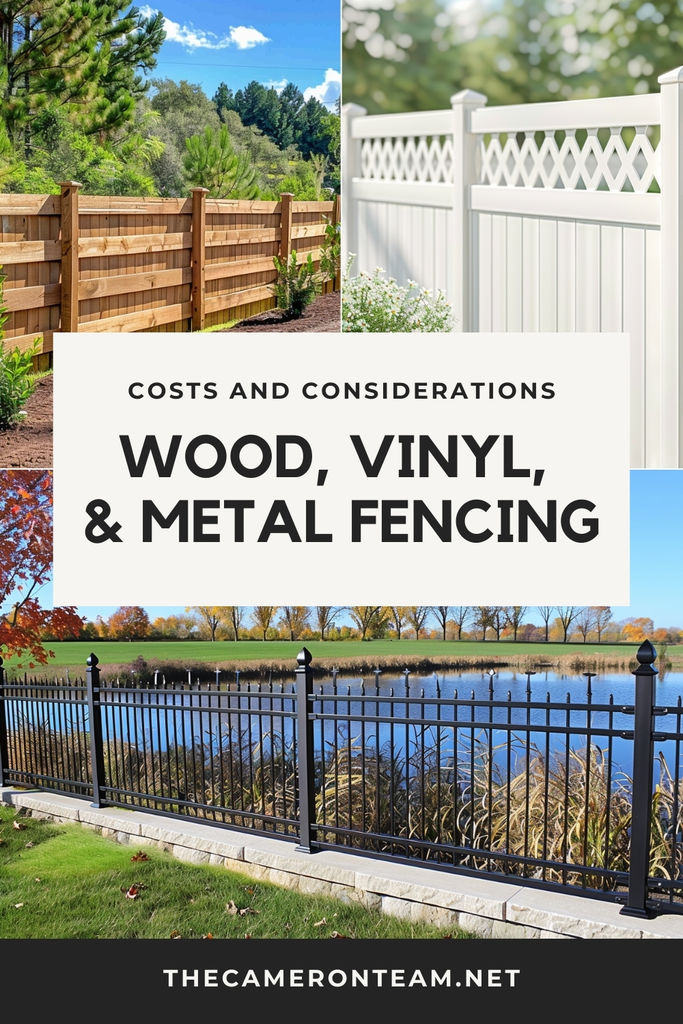 Wood vs. Vinyl vs. Metal Fencing: Costs and Considerations
