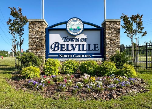 Town of Belville Sign