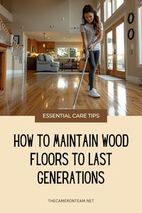 How to Maintain Wood Floors to Last Generations - Essential Care Tips