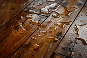 Water Spill on Wood Flooring