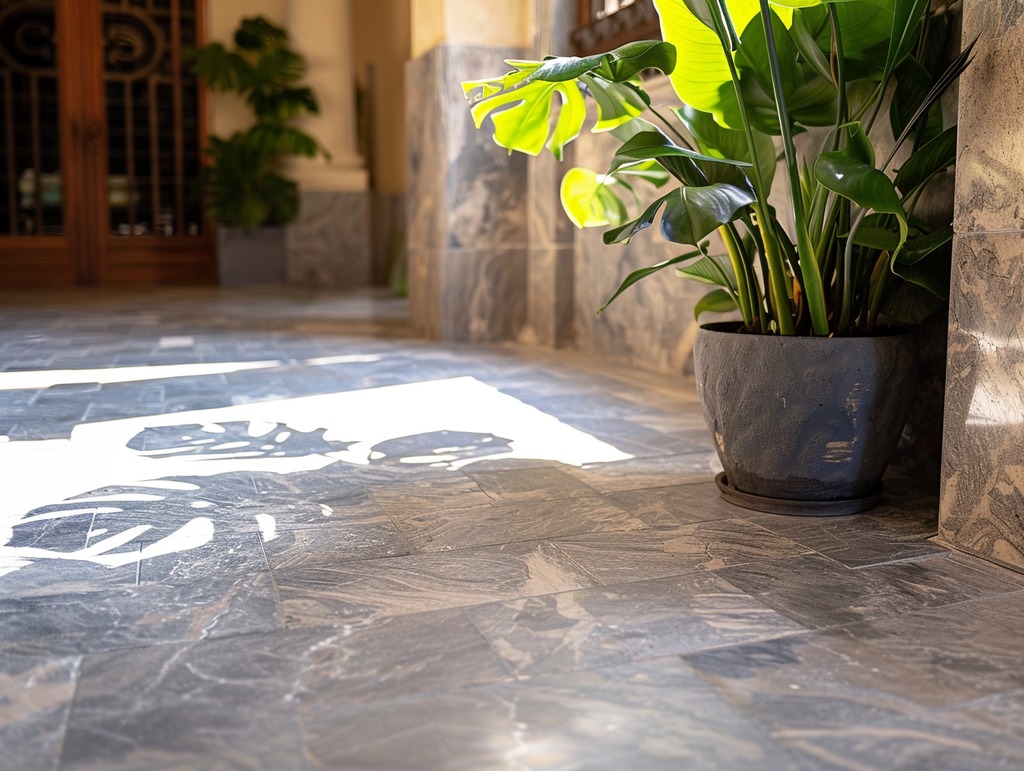 Natural Stone Flooring in a Luxury Home
