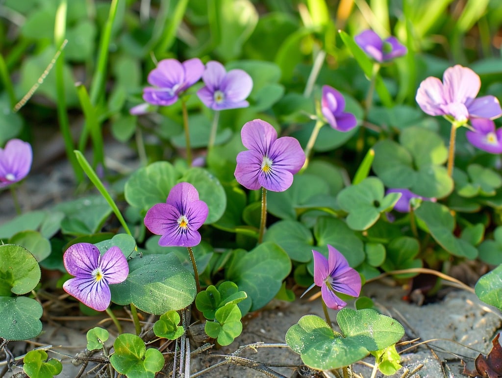 Violets (Viola villosa)