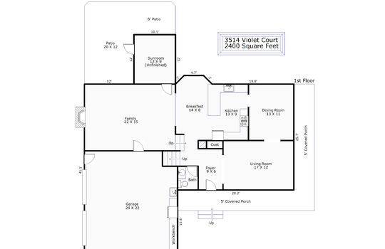 19613 &#8211; 3514 Violet Court-1st Floor