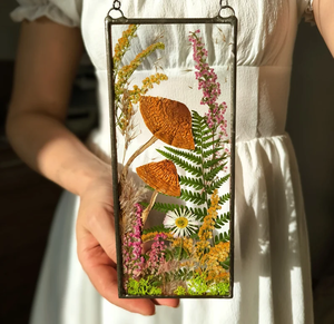 KvityLita - Pressed Flower Art in Stained Glass Frame