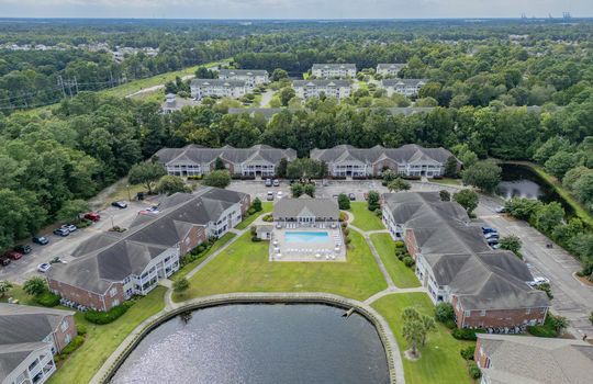 Aerial of The Gardens in Wilmington, NC