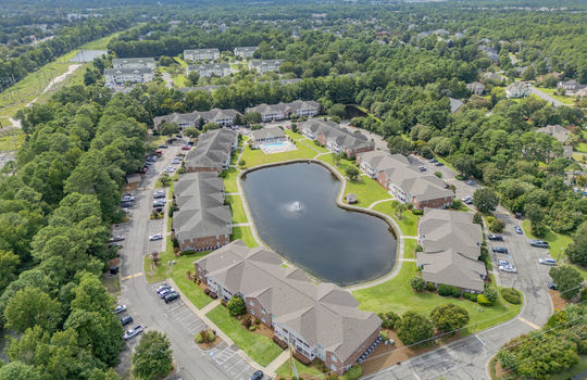 Aerial of The Gardens in Wilmington, NC