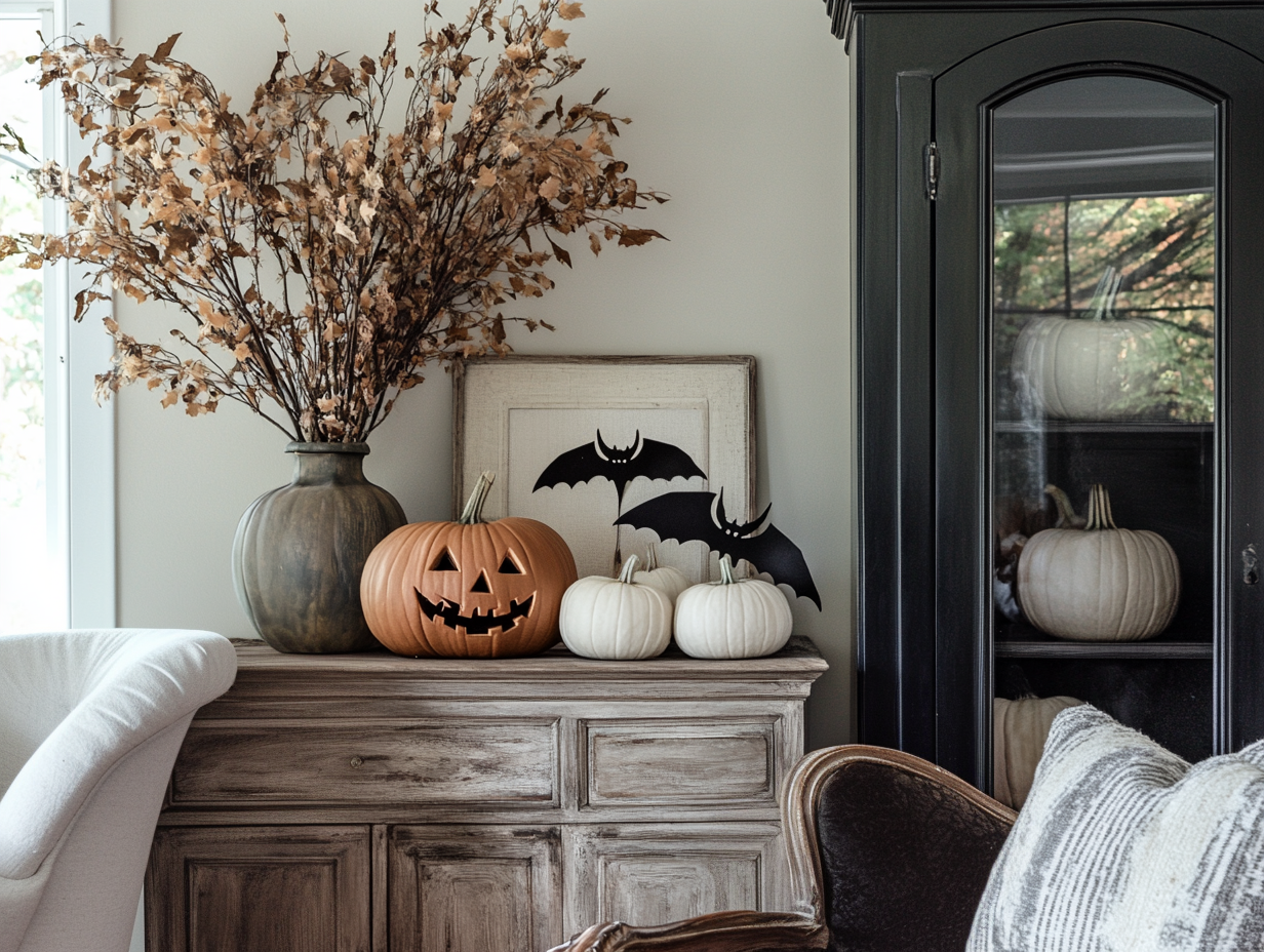 Neutral Halloween Decor