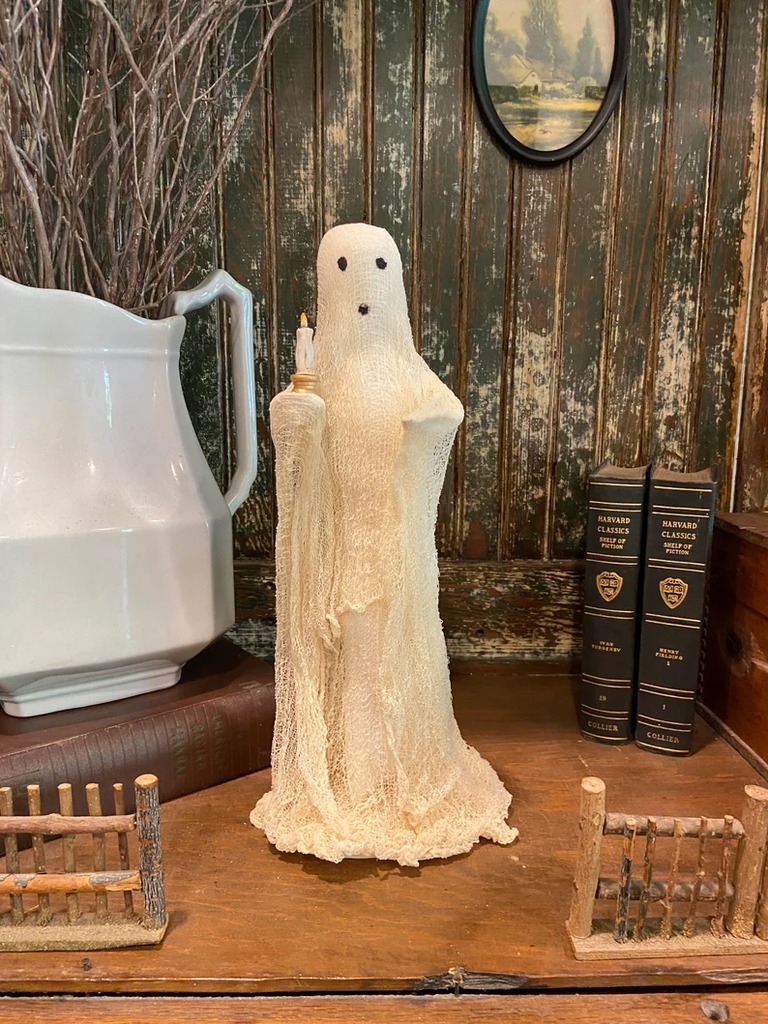 Primitive Ghost Rustic Halloween Decor - WhimsiesHandmade