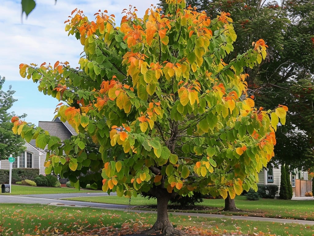 Eastern Redbud Tree In Fall