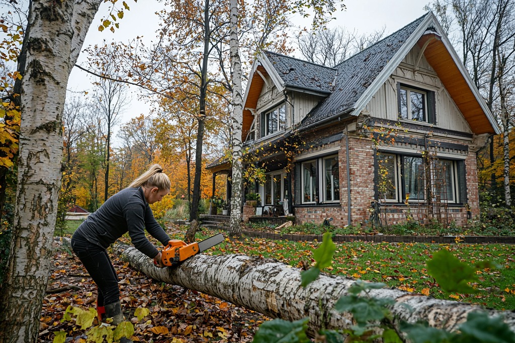 Cutting Down Rotting Trees Too Close to Home