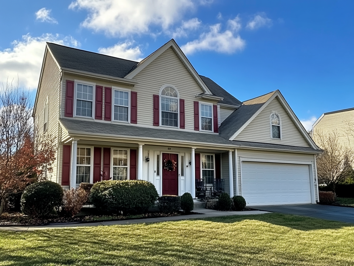 Home with Vinyl Siding