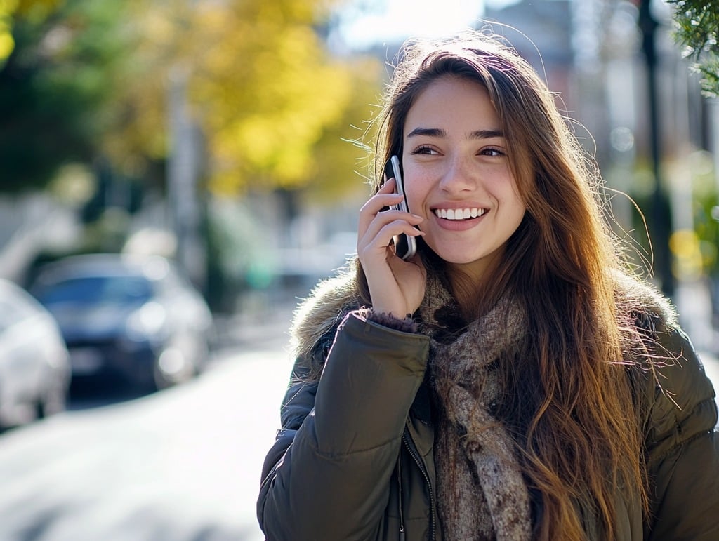 A Woman Talking on Her Cellphone