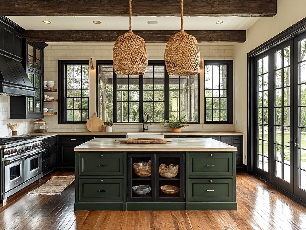 British Colonial Style Kitchen