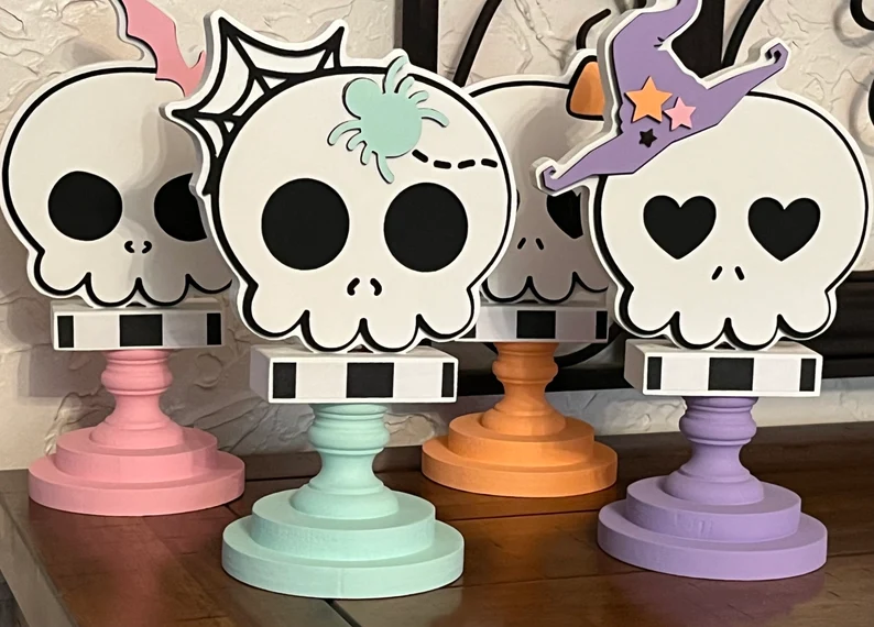 Halloween Skellies - MarketWoodDesignsllc 