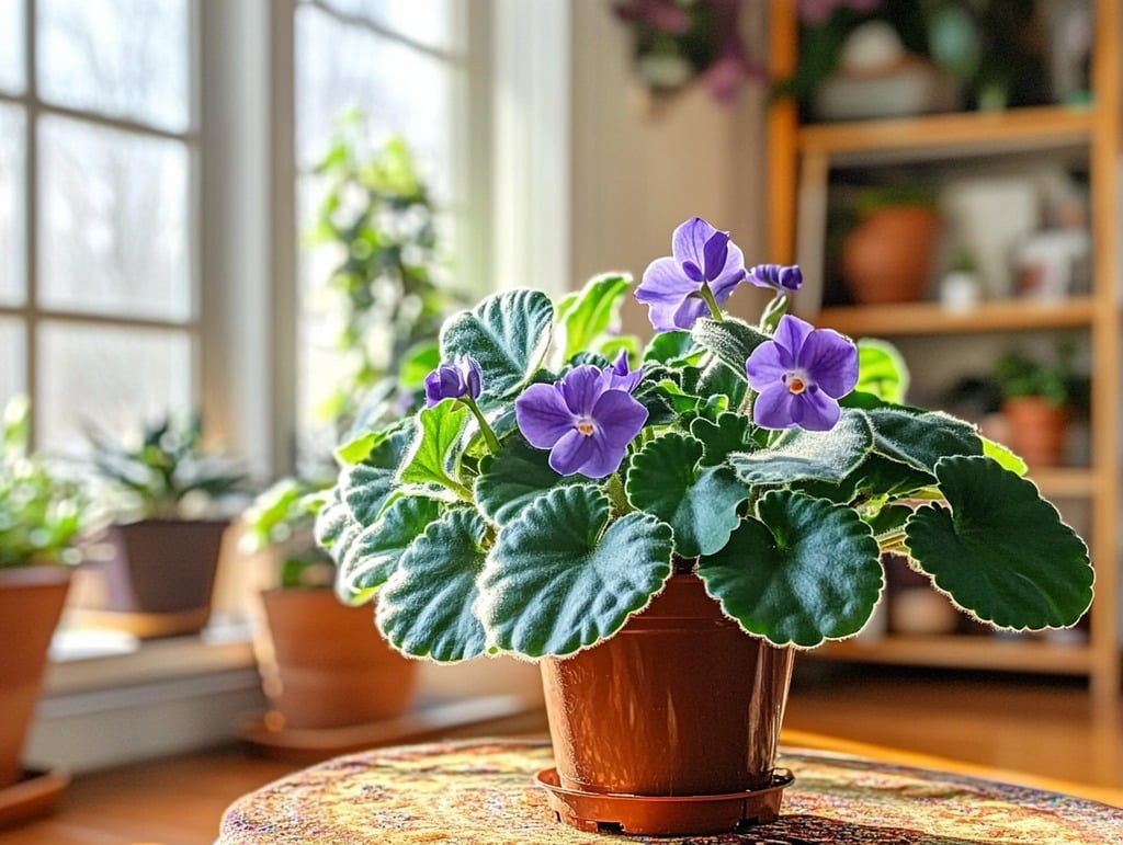 African Violet (Saintpaulia spp.)