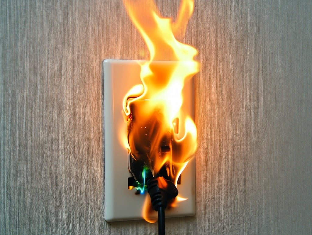 Electrical Outlet on Fire