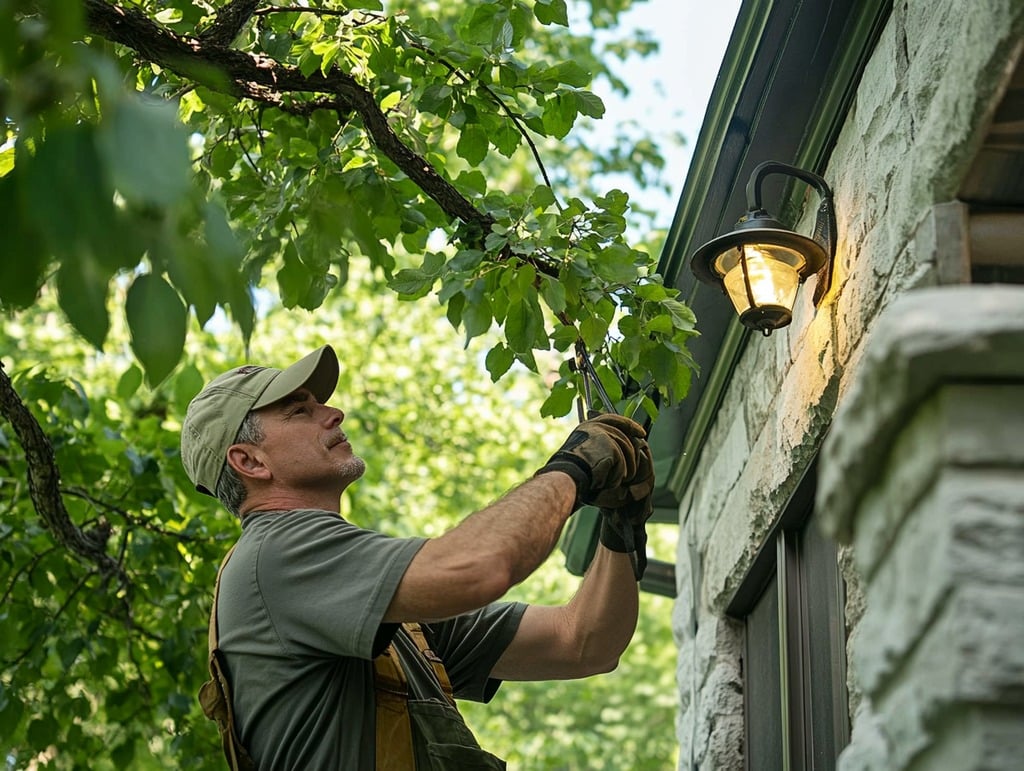 Trim Trees Near Light Fixtures