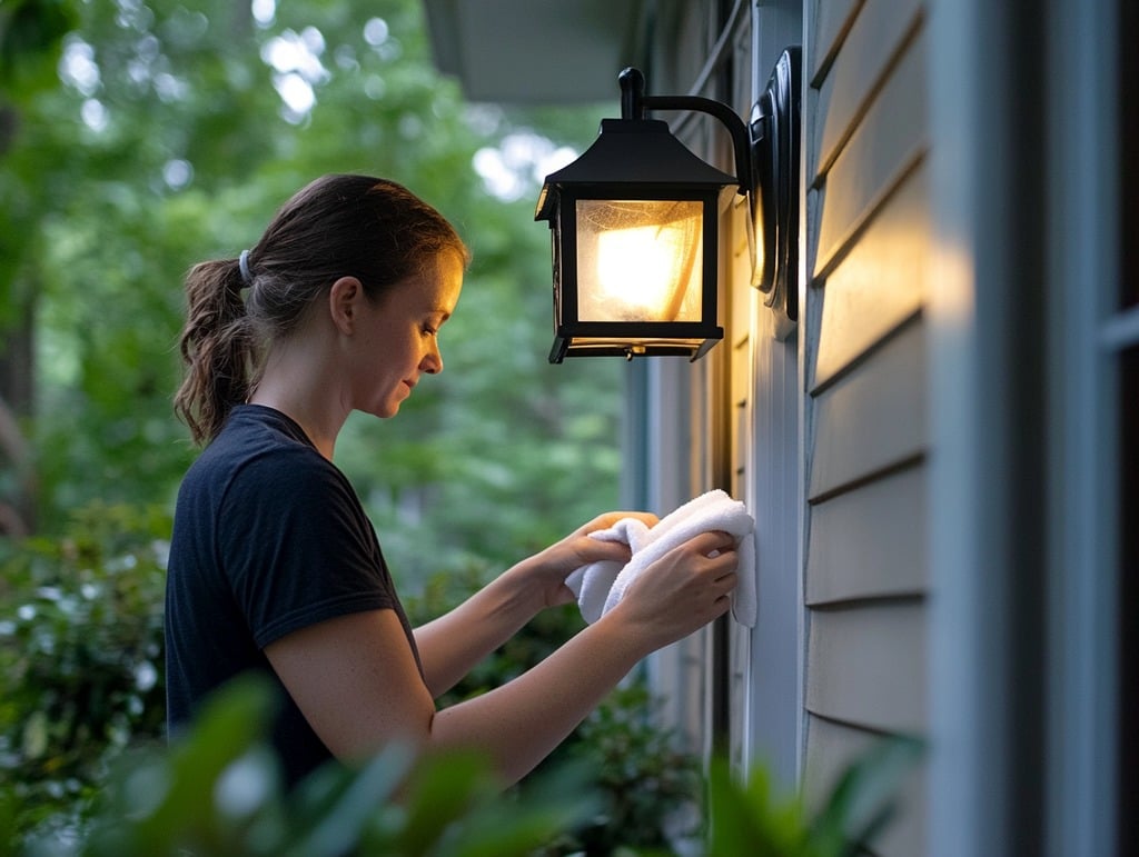 Wipe Down Exterior Light Fixtures