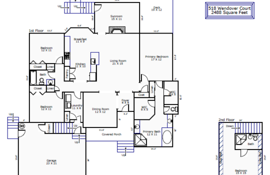 518 Wendover Ct Floor Plan