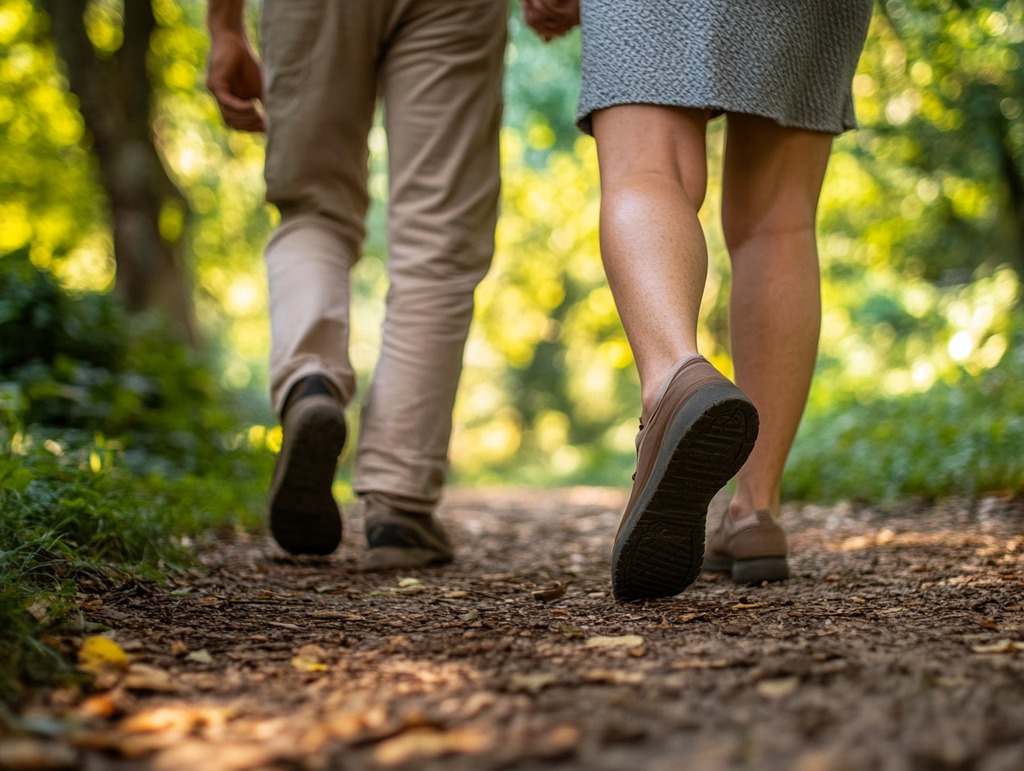 A Couple Walking Together