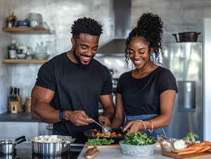 Couple Making a Home Meal