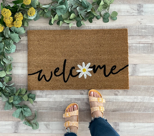 Daisy Spring Doormat - NickelDesignsShop