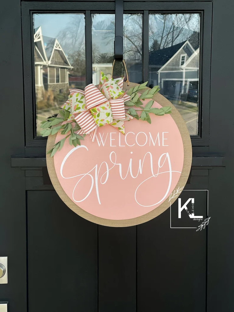 Hello Spring Door Hanger - KayLewisDesigns