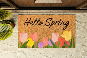 Hello Spring Doormat - CustomizedDesignsLA