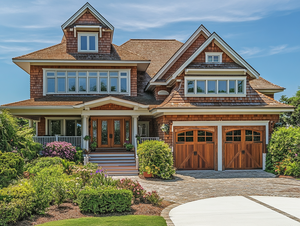 Luxury Home with Shaker Style Siding