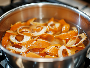 Orange Peels in a Pot