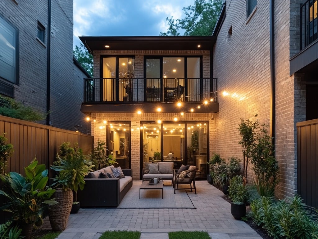 Small Townhome Courtyard