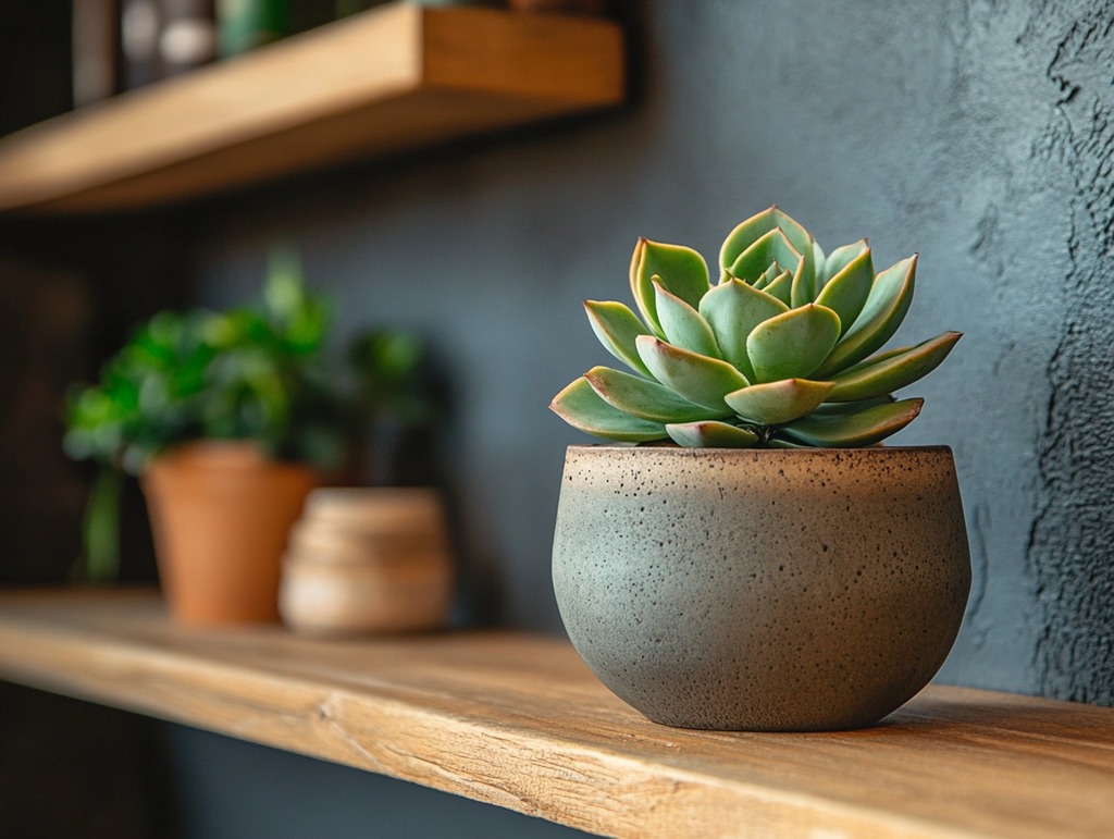 Succulent on Shelf