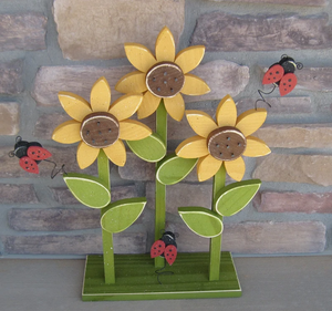 Triple Sunflower Stand - lisabees