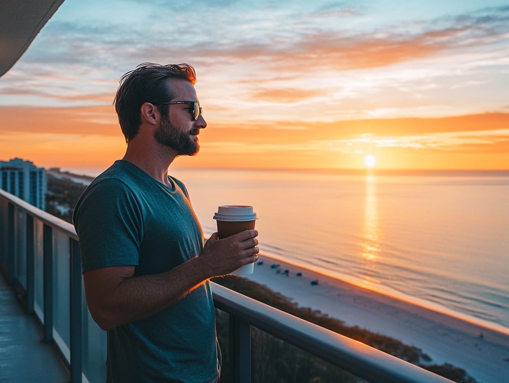 Watching the Sunrise While Drinking Coffee