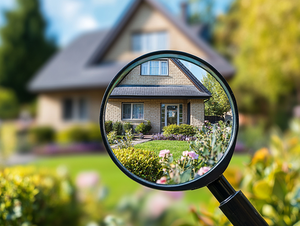 House with Magnifying Glass