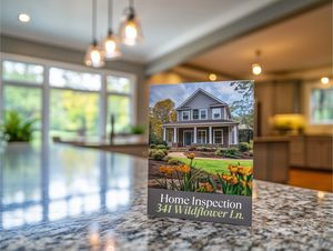 Home Inspection Sitting on Kitchen Counter